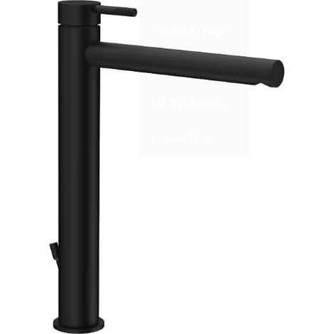 Miscelatore lavabo prolungato nero con scarico automatico Paffoni serie Jolly JL085NO Nero (1/2)