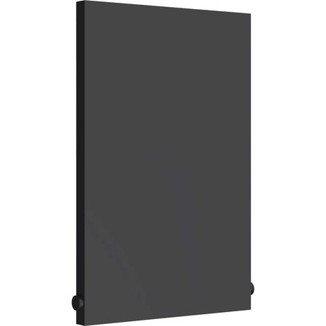 Reina Slimline Horizontal Designer Radiator 600mm H x 400mm W Textured Matt Anthracite (1/4)