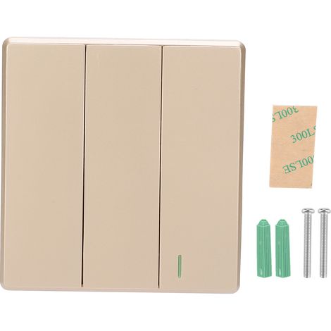 Télécommande sans fil interrupteur plastique doré 3 voies contrôleur LED TDL9987-3 (1/5)