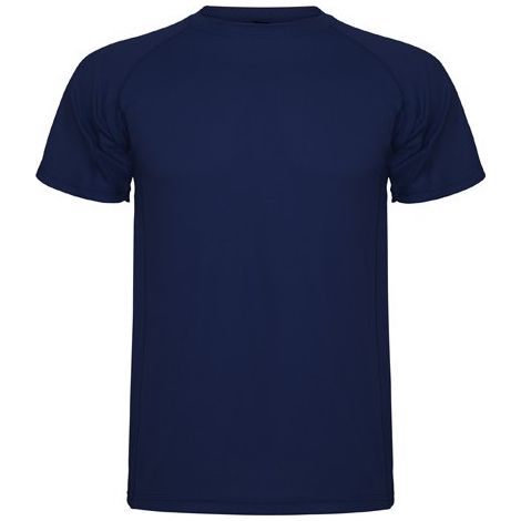 Camiseta técnica de manga corta ranglán de escote redondeado MONTECARLO ROLY M Azul Marino