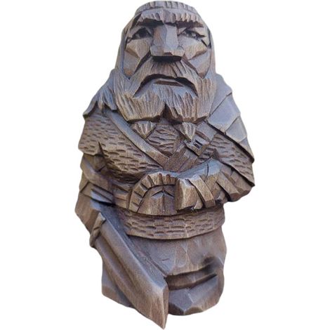 Statuette Viking Odin Thor en Résine pour Décoration Jardin Extérieur et Intérieur (1/5)