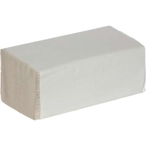 Karton Falthandtuch, natur, 1-lagig 25 x 23 cm, ZZ-Falzung, 20x250Blatt/VE 15408-05