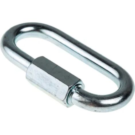 Maillon de chaîne, Acier Plaqué Zinc, dia. 4mm, longueur 39mm ( Prix pour Paquet de 10 ) (1/2)