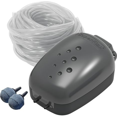 Kit Aération Bassin jusqu'à 500L Pompe à Air 240 L/H - 2 Sorties (1/4)