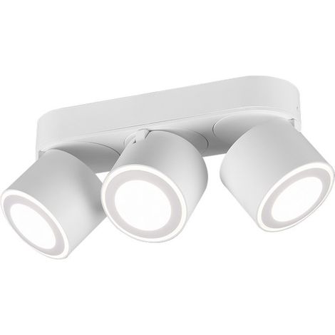 Faretti Led Barra 3 spots Orientabili Bi Emissione Luce Bianco Taurus GD Trio (1/5)