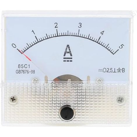 85C1 - Ampèremètre analogique à panneau pour courant continu 0-30 V, (1/5)