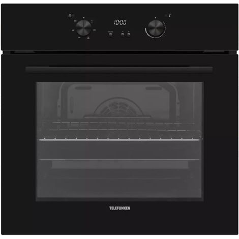 Horno pirolítico empotrable multifunción de 65 litros y 60 cm, color negro. - TFKMP64K2 - Telefunken - (1/2)