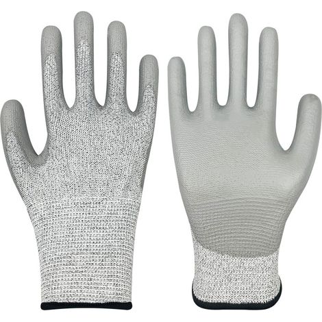 Gants anti-coupures de niveau 5 (taille L) — Gants de cuisine de qualité alimentaire (résistants aux couteaux) — Conviennent aux personnes mesurant entre 175 et 190 cm (1/3)