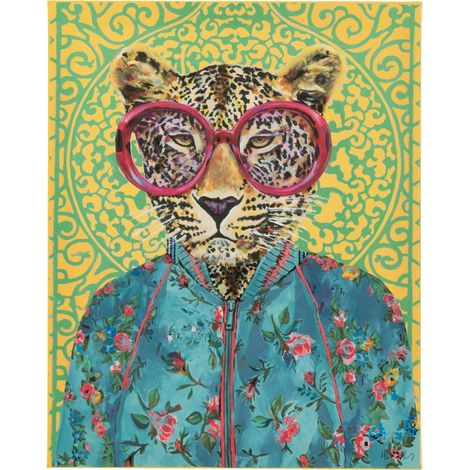 Toile murale tigre pop art multicolore - multicolore (1/4)