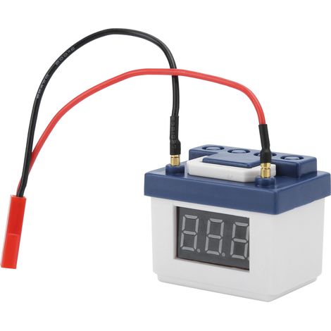 Alarme de batterie faible (simulation) - Accessoire compatible avec les modèles réduits de voitures radiocommandées SCX10/TRX4 1/8 et 1/10 (blanc)