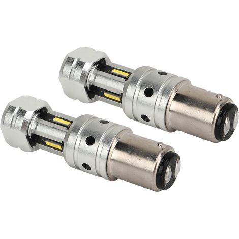 2 Ampoules LED 1157 100W 2400LM Jaune 3000K pour Feux de Recul, Clignotants et Signaux de Voiture, Camion, Camping-Car (1/5)