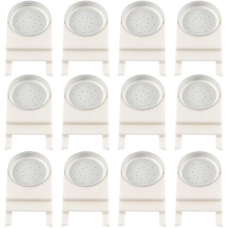 Lot de 12 mangeoires à abeilles en plastique pour ruches, fournitures d'apiculture avec couvercles perforés pour pots en verre en plastique, distributeur d'eau pour abeilles (1/3)