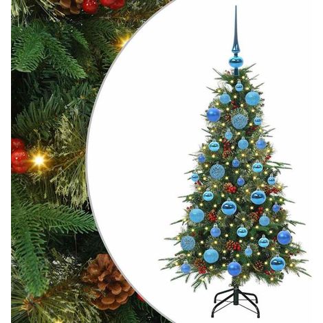 Sapin de Noël artificiel, à branches mobiles, vert, 120 cm (1/5)