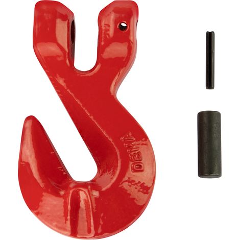 Stahl Parallelhaken für Forstkette Rückekette 7/8mm rot Güteklasse 8 (1/3)