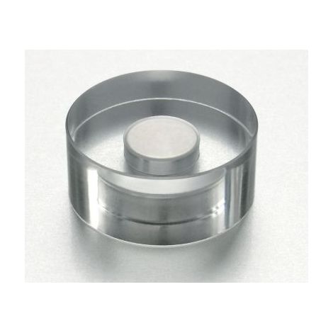 Magnet ® Design 30 x 13 mm (D. x H) 3kg Acryl transparent 4 St./Pack. (1/5)