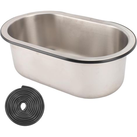 Évier de Barre en Acier Inoxydable 304 evier camping car Bol Simple pour Cuisine, Installation Encastrée Brossée Lissante, Trou de Vidange 40 Mm, Drainage Pilas para cuartos de colada (1/5)