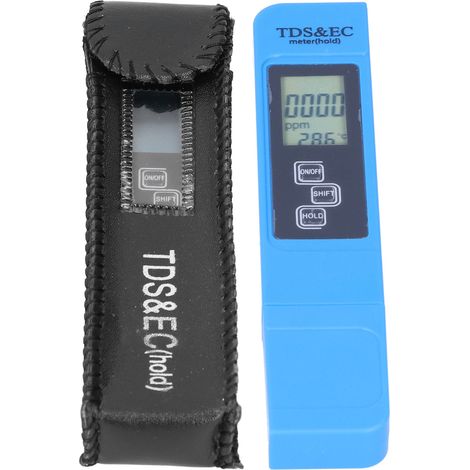 Tragbares TDS/EC-Messgerät 0–9999 ppm, multifunktionales Wasserqualitätsmessgerät, präziser Teststift zur Reinheitsanalyse (1/5)