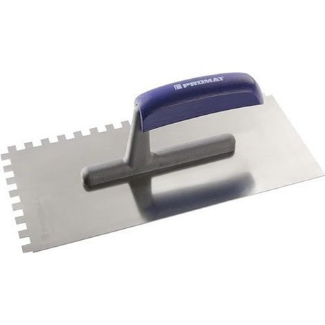 Llana alisadora L.280mm An.130mm Diente 8x8 inoxidable con mango en H VA S.0.7mm PROMAT