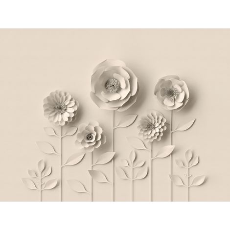 Panoramique Fleur Beige The Wall A.S. Création (1/3)