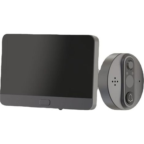 3MP Smart Life Tuya 1080P WiFi Sonnette Caméra Judas Batterie 5000mAh Détecteur de Mouvement PIR Visionneuse Numérique IR (1/5)
