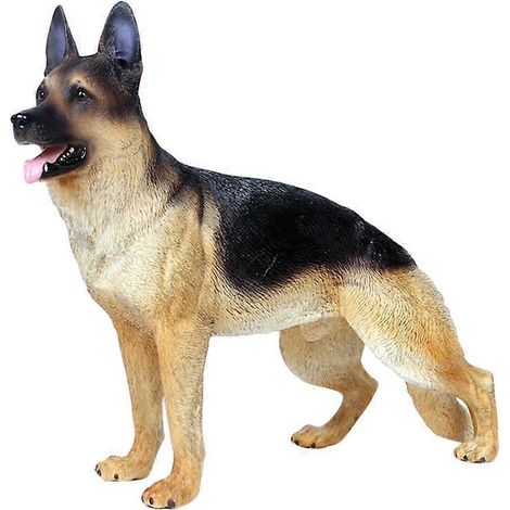 Jouets pour enfants, sculpture de chien de jardin, modèle de chien, figurine de chien en plastique réaliste-20616cm (1/3)