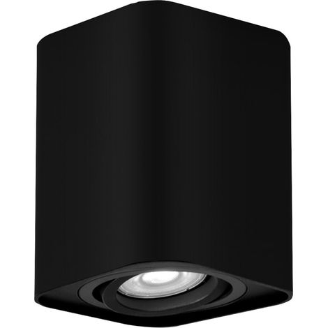 Lampada a soffitto/lampada ad incasso Kobald alluminio Matt nero GU10 1x max 42W H: 10,5 cm L: 9 cm Dimmabile (1/5)