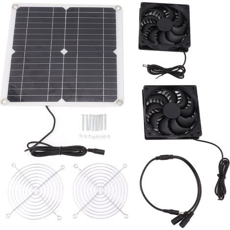 Efficient dual energy conversion kit, solar panel powered, 12W, 12V (1/5)