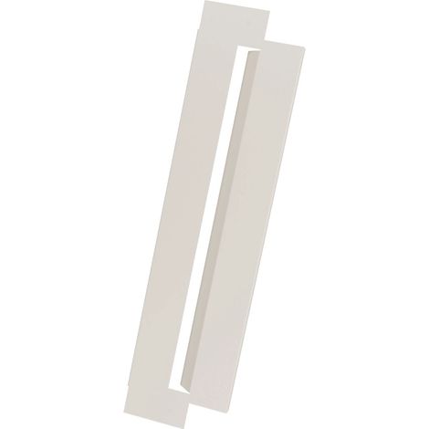 DECOCLIM - Lot de 2 joues latérales en alu blanc crème taille L - DECOCLIM-23AL9001-JLAT (1/3)