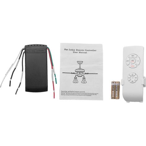 Kit de télécommande universelle pour ventilateurs de plafond et éclairage, interrupteurs sans fil programmables, simpleWHBYV (1/4)