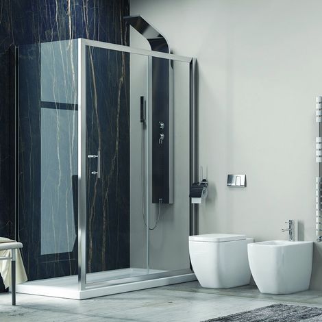 Cabina doccia 140x70 vetro 6mm anticalcare KF5000S kamalu