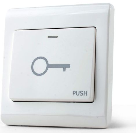 Porte Sortie Bouton-Poussoir Commutateur Porte Porte 86 86 en Plastique pour Bricolage Électrique Verrouillage Système de Sécurité De Contrôle D'accès (1/5)