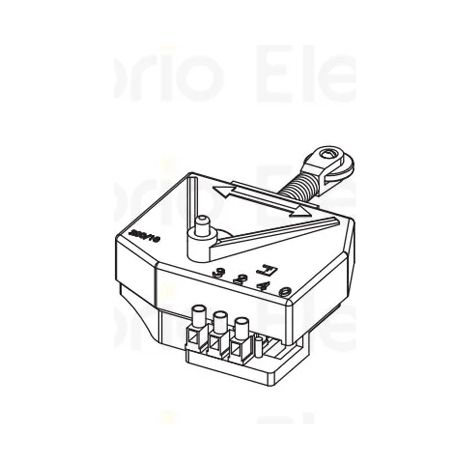Groupe complet de fin de course FADINI 2003839 pour moteur vertical MEC 200 (remplacement) (1/3)