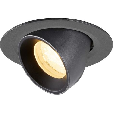 Spot encastré NUMINOS® GIMBLE XS intérieur 3000 K 40° IP20 rond noir - SLV - 1010047