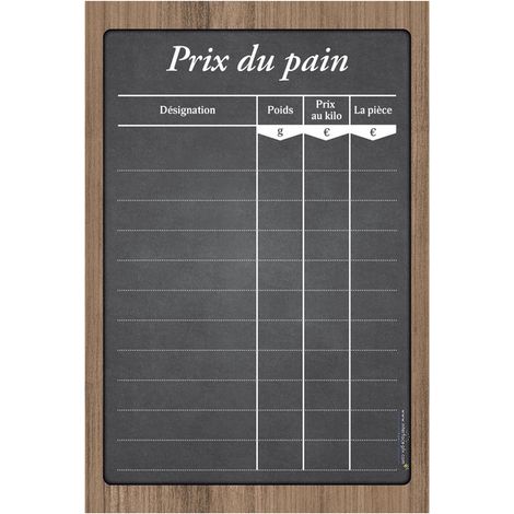Sticker autocollant "PRIX DU PAIN" dimensions 61 x 41 cm (1/5)