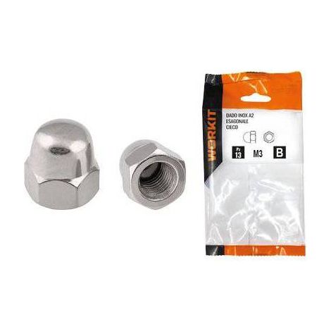 5,0 x DADO ESAGONALE CIECO INOX A2 SELF WORKIT