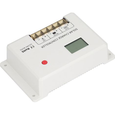 Contrôleur de charge solaire avec écran LCD, paramètres de charge réglables, régulateur de charge solaire MOS PWM 12 V/24 V, 40 A (1/5)