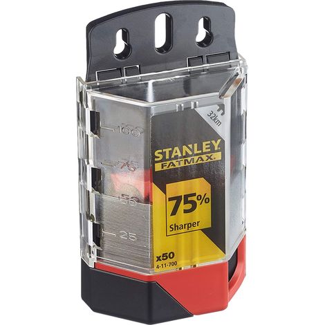 Stanley 4-11-700 Lames De Couteaux Gamme Fatmax - 20 X 63 - Plus Tranchant -Traitement Par Induction Et Traitement Thermique - 5 Pieces (1/5)