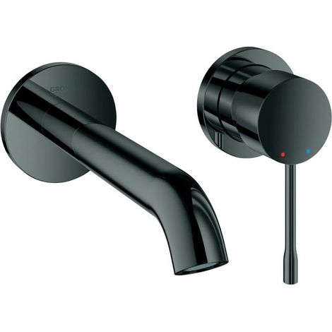 Grohe Essence 2-Loch-Waschtischbatterie , Hard Graphite (19408A01) (1/5)