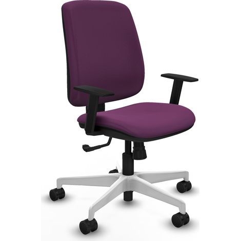 Silla de oficina piqueras y crespo ergonómica morado similpiel (1/2)