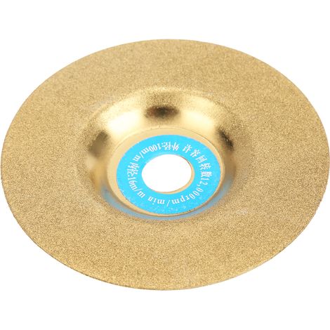 Disque diamanté 4 pouces meule à tronçonner et polir, revêtu pour métal, verre, roche, céramique (1/5)