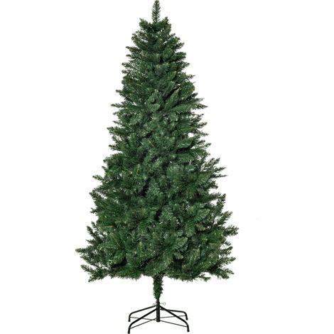 Künstlicher Weihnachtsbaum 180 cm Kieferbaum künstlich mit 724 Zweigen Metallständer für drinnen