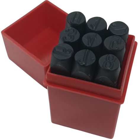 SET PUNZONI STAMINI NUMERI 9pz DA 5mm TIMBRI NUMERI (1/2)