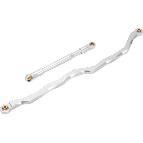 Biellette de direction en alliage d'aluminium pour voiture crawler RC 1/10 Axial RBX10Silver (1/5)