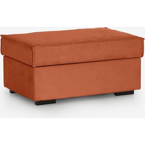 Pouf contenitore idrorepellente con apertura a gas made in Italy Gavia - Arancione