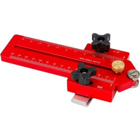Guide de Gabarit de Scie Sauteuse à Déchirure Fine Étendue de 140 mm pour des Coupes Répétées de Bandes Étroites, Fonctionne avec une Scie à Table, une Toupie, une Scie à (1/5)