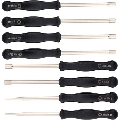 Carburetor adjustment wrench set for brush cutters and chainsaws – 4 pieces made of hardened steel, professional precision
