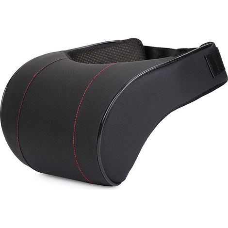 Cuscini poggiatesta per auto, cuscino cervicale per seggiolino auto, cuscino cervicale per poggiatesta in memory foam morbido, cuscino per conducente, 1 pezzo, nero (1/4)