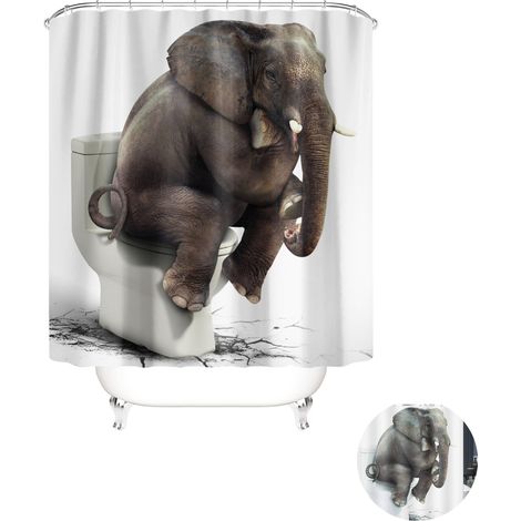 1 Rideau de douche,Imperméable,Anti-moisissure,Polyester,Salle de bain (1/5)