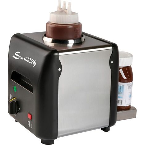 Chauffe-chocolat/sauce à poser - long. 225 mm - Sofraca