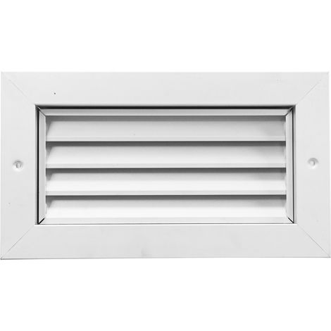 Grille de transfert anti-vue blanc contre cadre D600 x 300mm S&P 851014 (1/2)